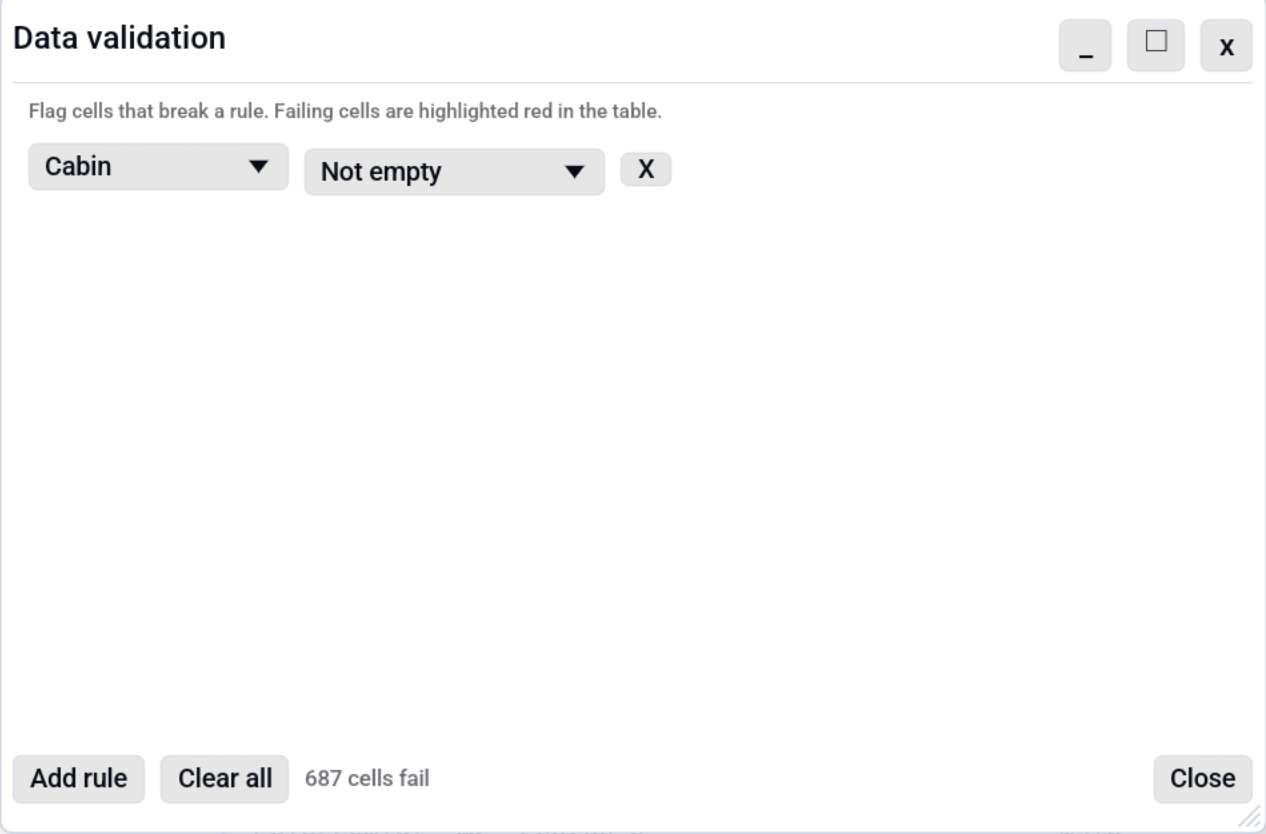 Data validation