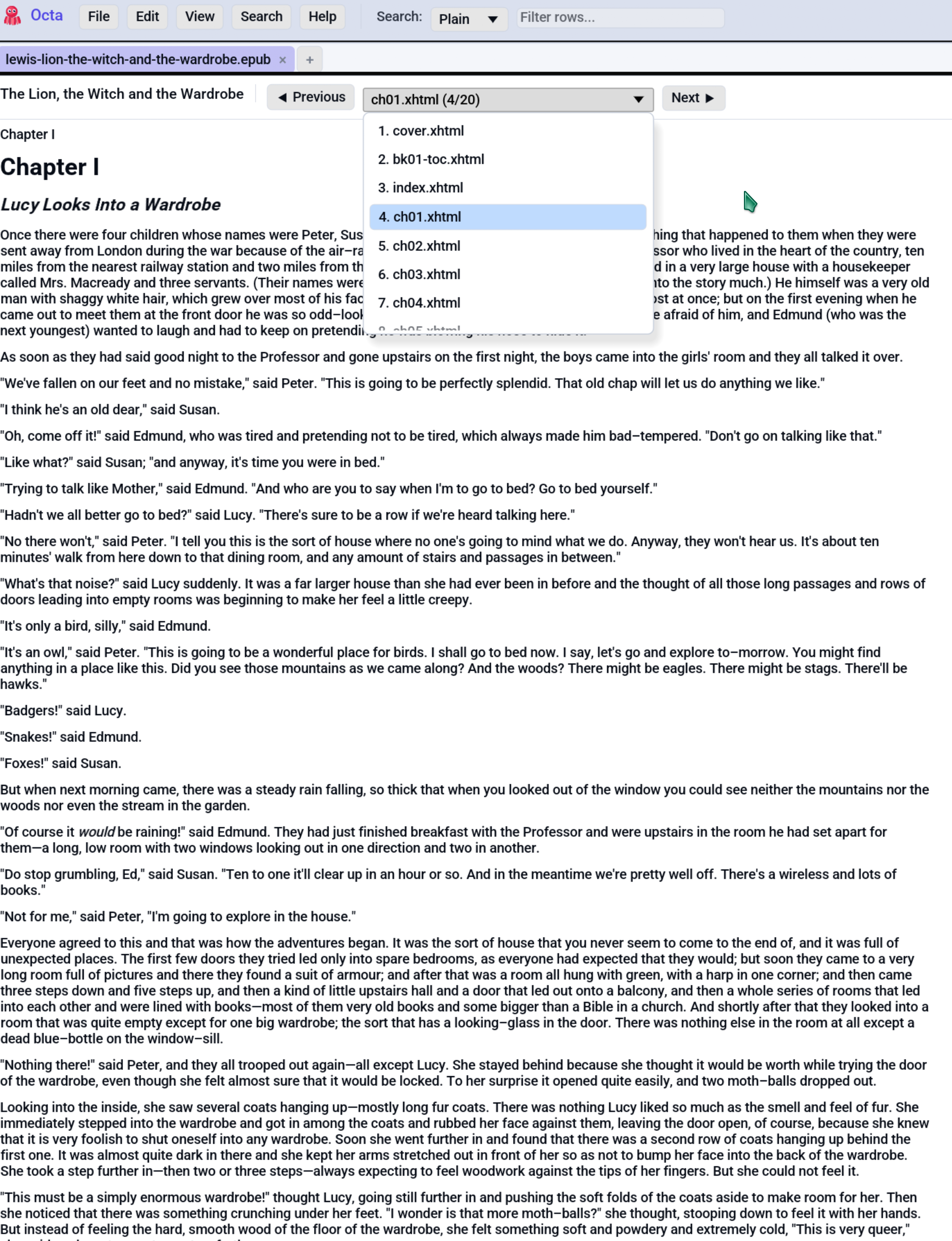 EPUB Reader view